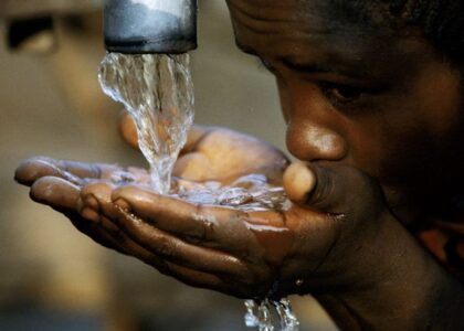 enjying clean water